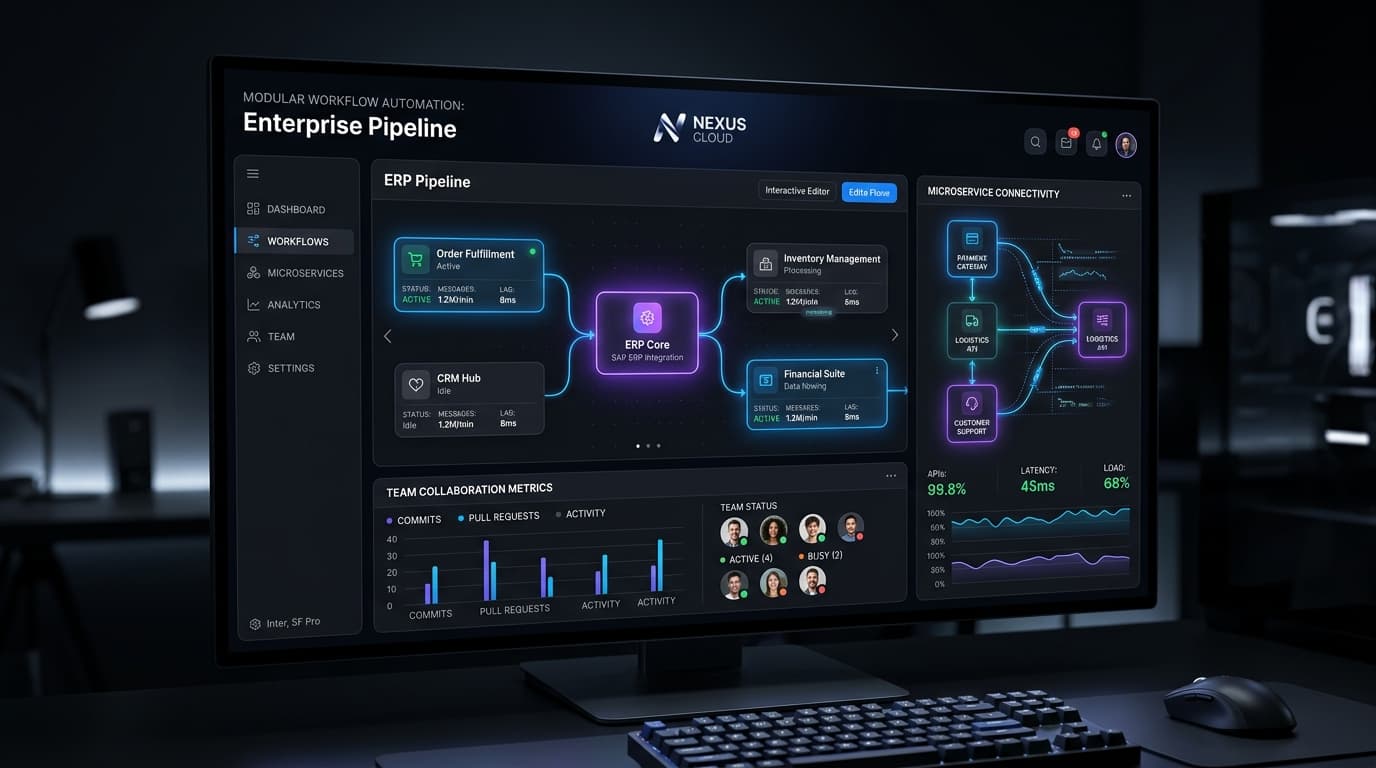 Enterprise SaaS cloud architecture and workflow management platform by Falcon Technologies